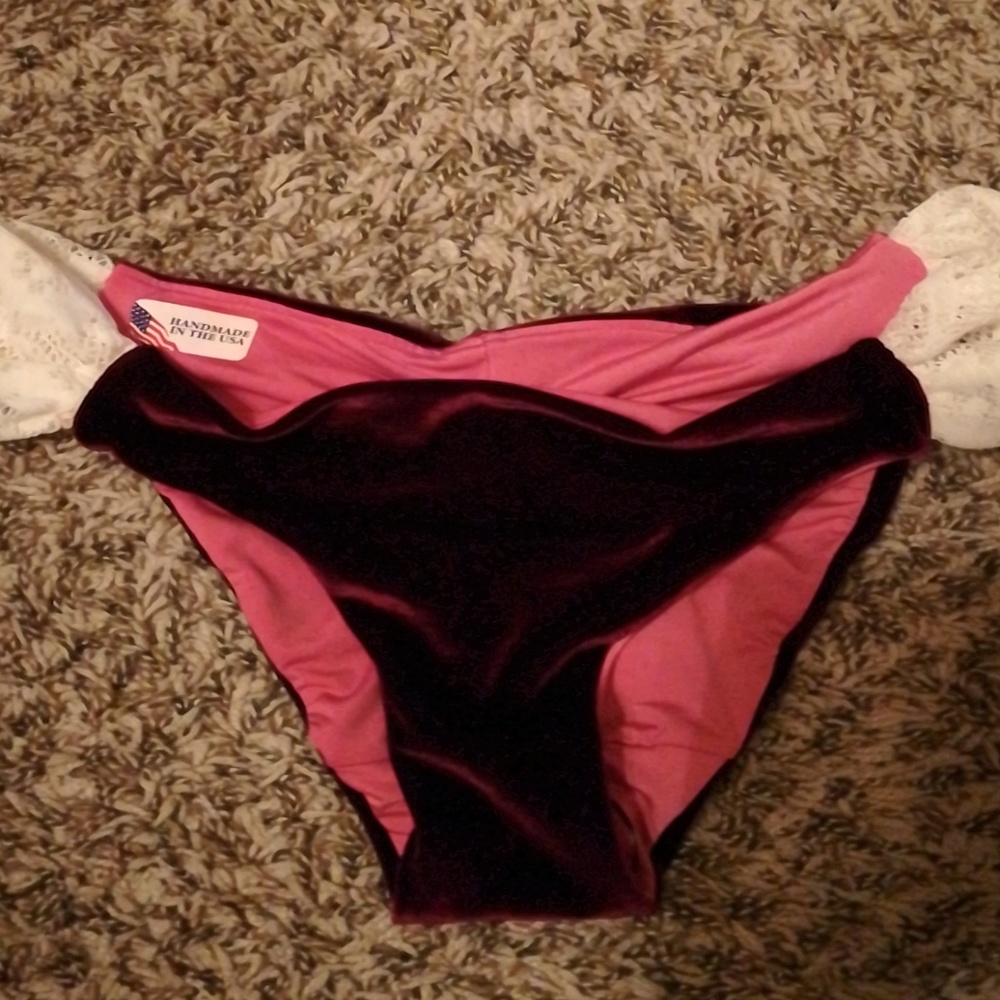 Cynababy Merlot Wine Ivory Crochet S Small Bikini